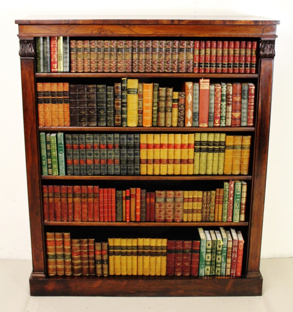 Victorian Rosewood Large Open Bookcase