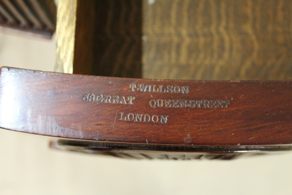 Mahogany Console Table by T. Wilson of London View IV