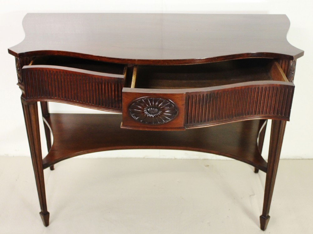 Mahogany Console Table by T. Wilson of London View XIII