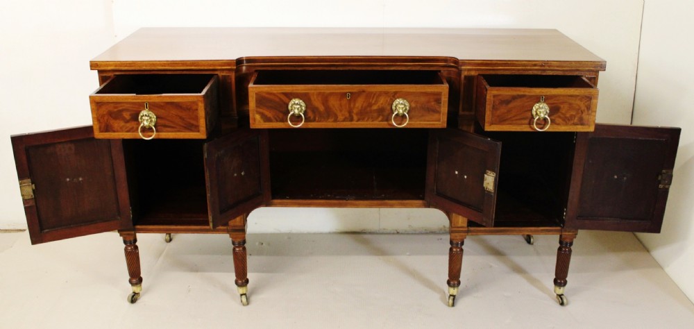 Regency Period Flame Mahogany Sideboard View III