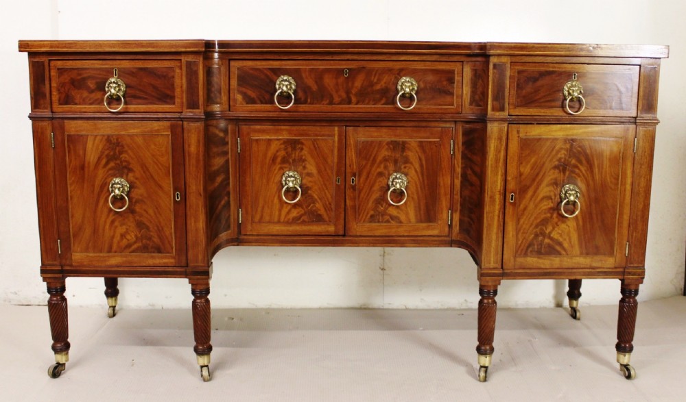 Regency Period Flame Mahogany Sideboard View VI