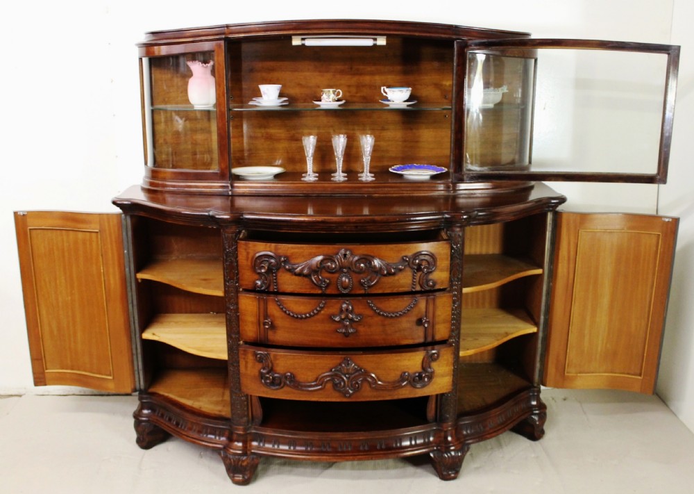 Neo Classical Style Glazed Mahogany Sideboard View IV