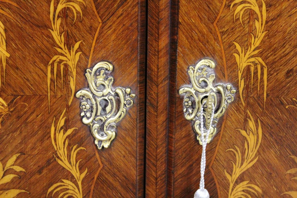 French Marquetry Kingwood Side Cabinet View VIII