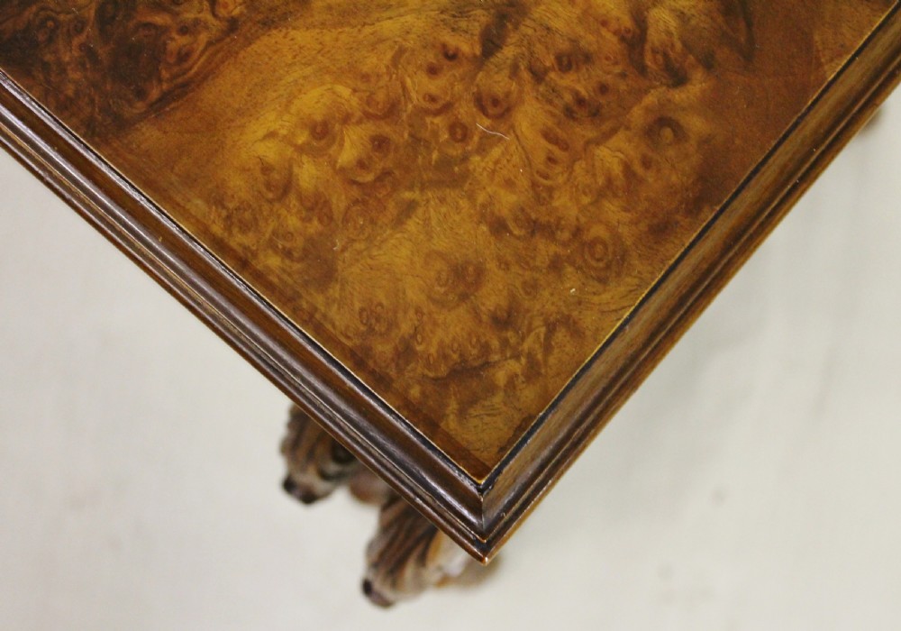 Pair of Burr Walnut Nests of Tables View X