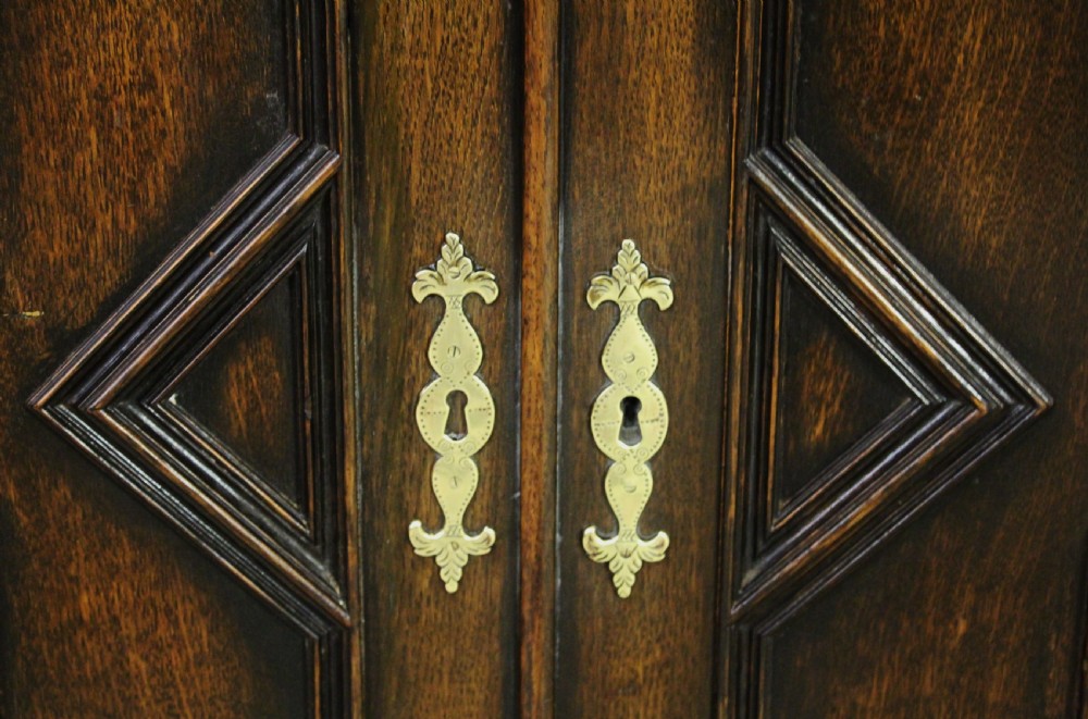 Oak Glazed Bookcase View VIII