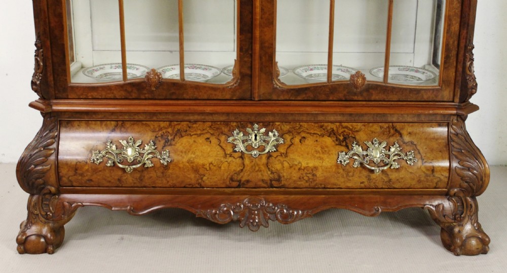 Large Dutch Burr Walnut Cabinet View IV
