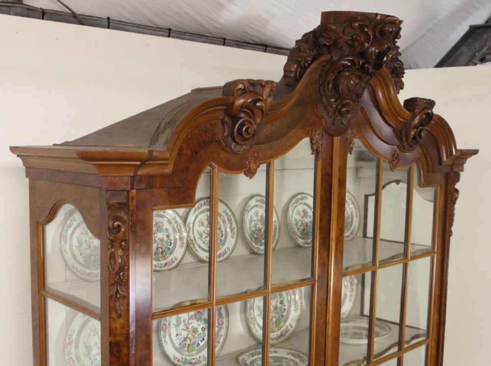 Large Dutch Burr Walnut Cabinet View V