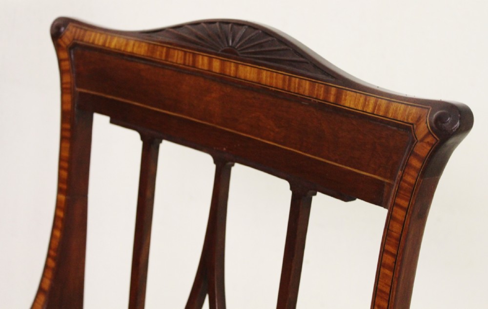 Inlaid Mahogany Armchair View V