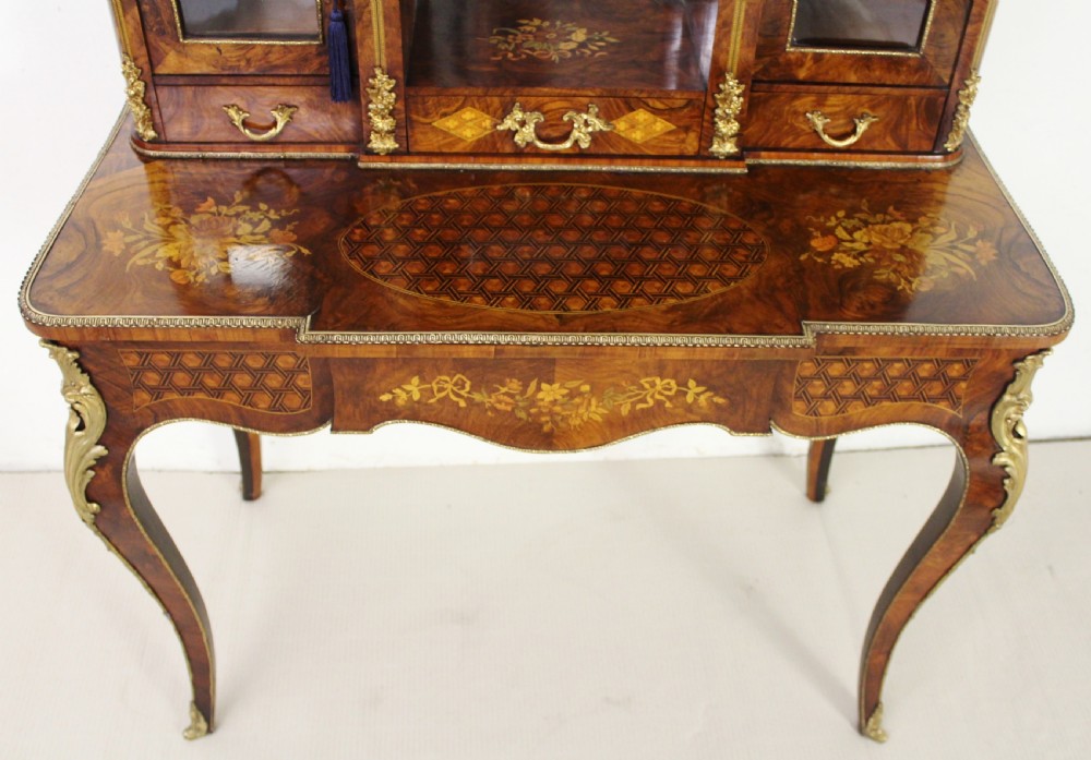 Inlaid Burr Walnut Bonheur Du Jour View II