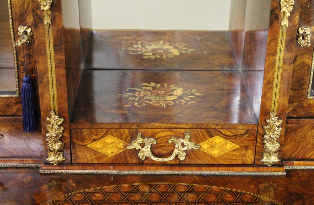 Inlaid Burr Walnut Bonheur Du Jour View IX