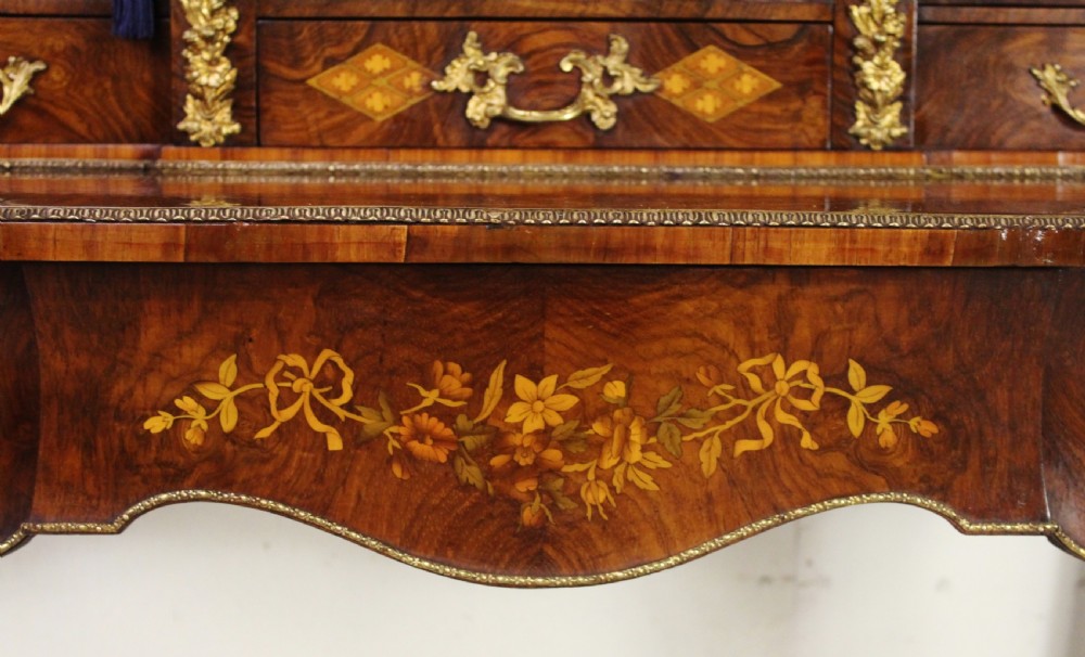 Inlaid Burr Walnut Bonheur Du Jour View XII