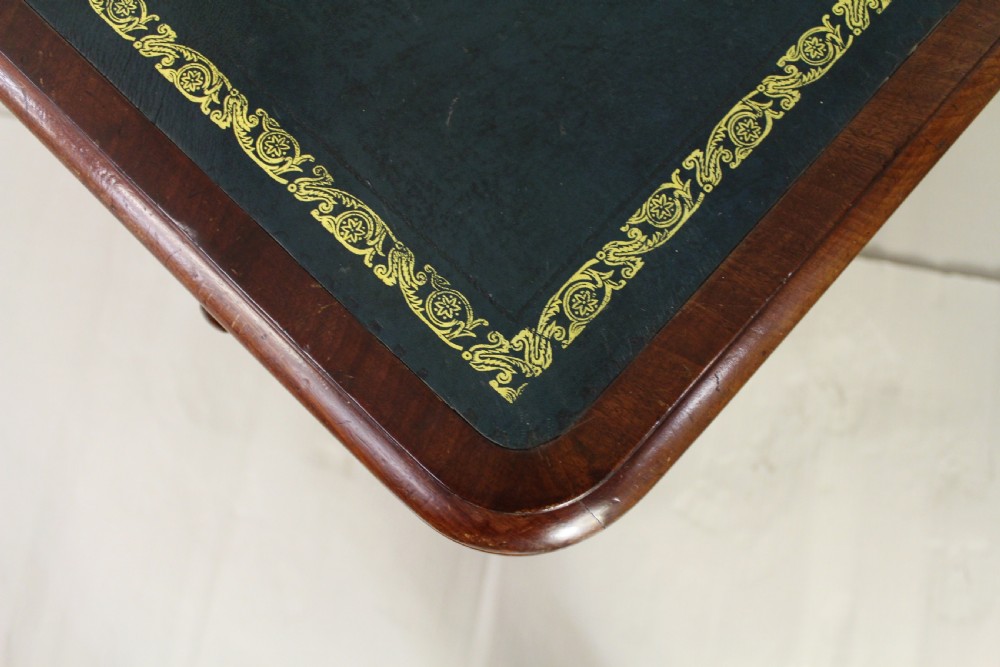 Early Victorian Mahogany Partners Writing Table View XI