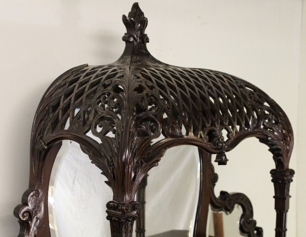 Victorian Carved Mahogany Parlour Cabinet View IV