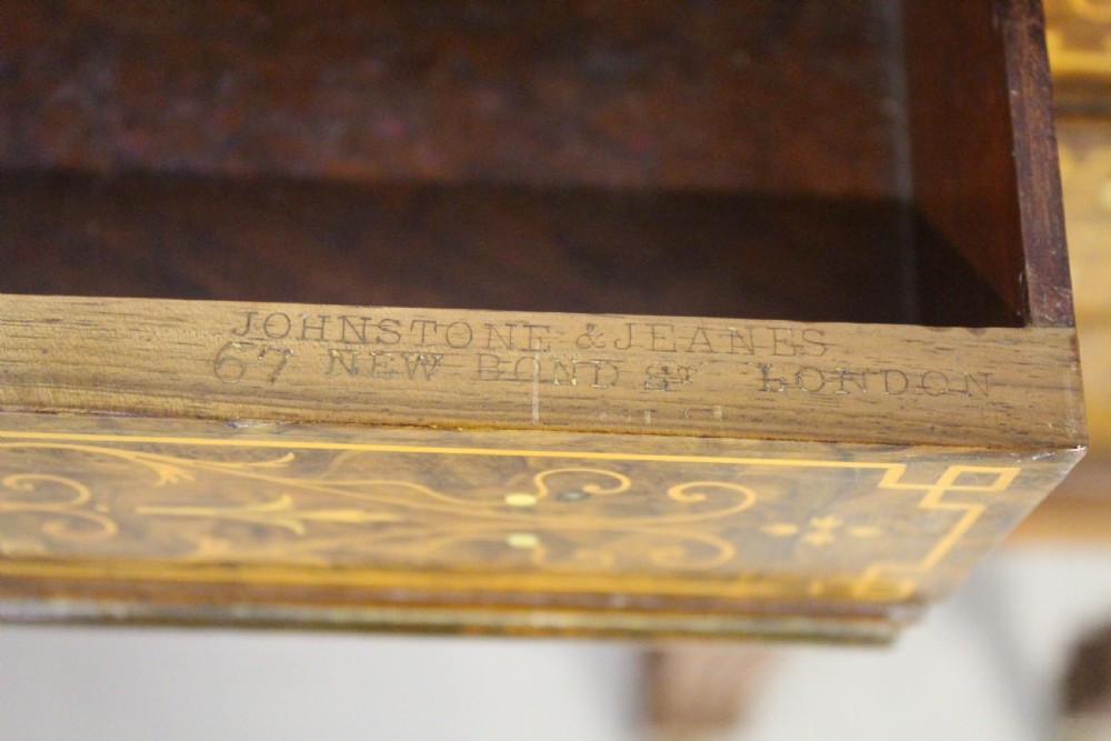 Johnstone and Jeanes Burr Walnut Writing Table View IV