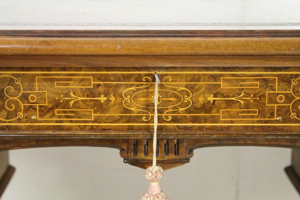 Johnstone and Jeanes Burr Walnut Writing Table View XII