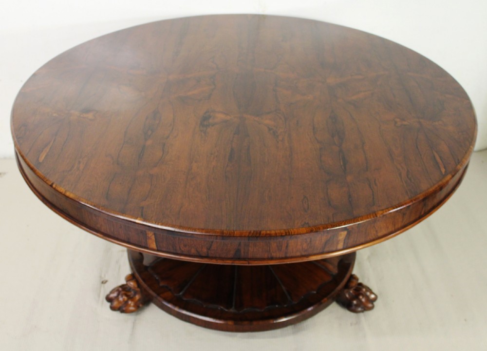 Early Victorian Rosewood Loo Table View IX