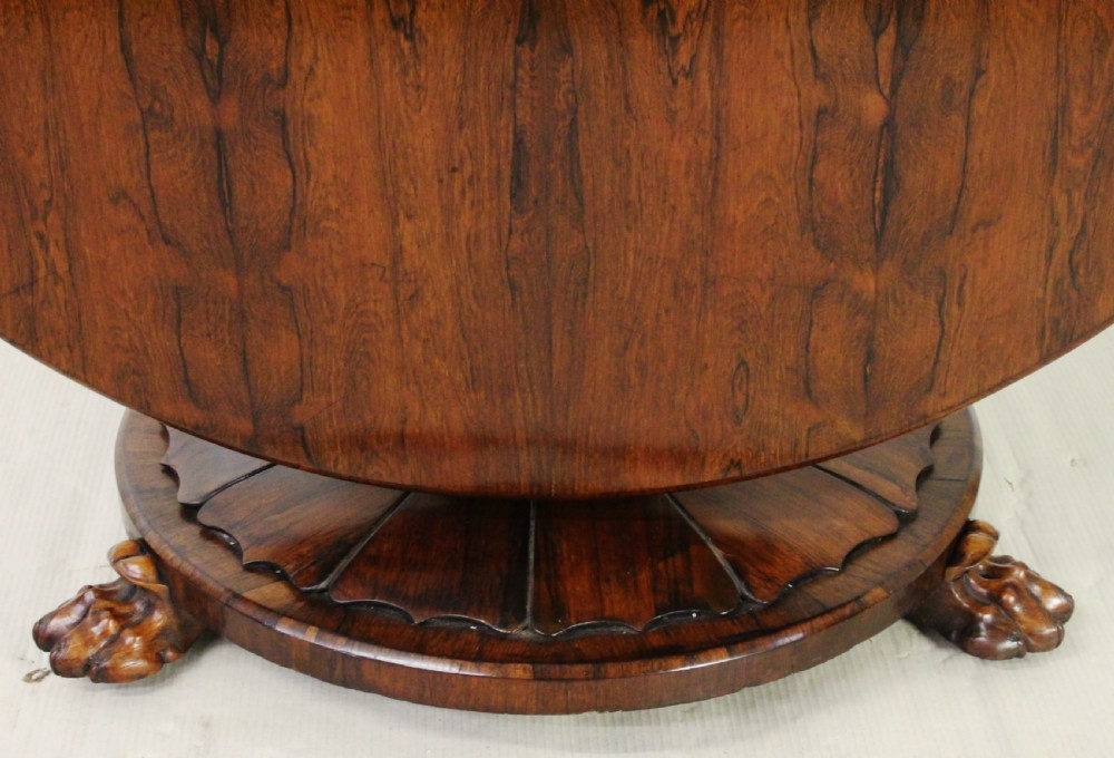 Early Victorian Rosewood Loo Table View XI
