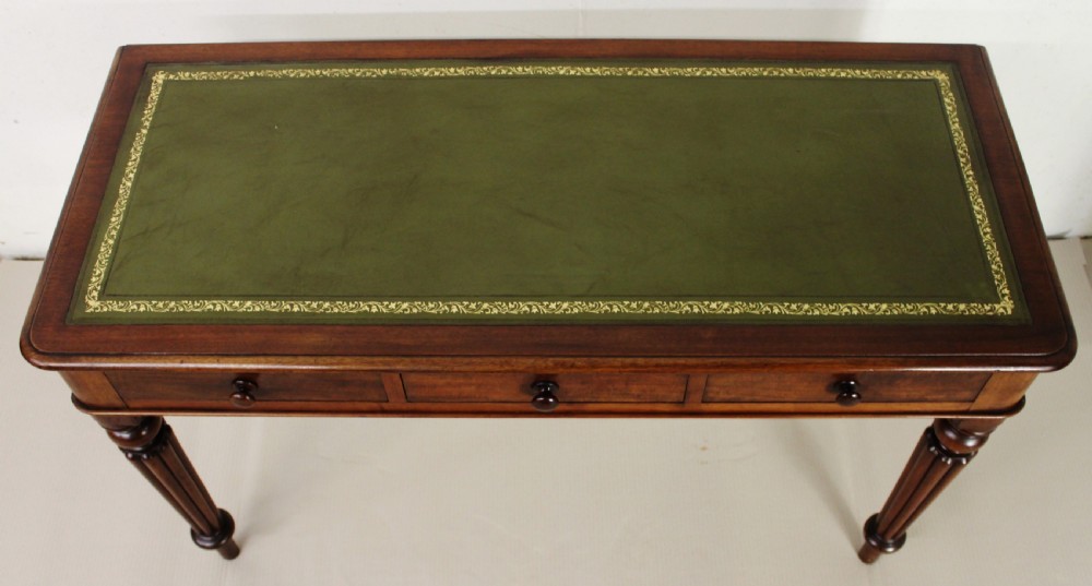 Victorian Mahogany 3 Drawer Writing Table View III
