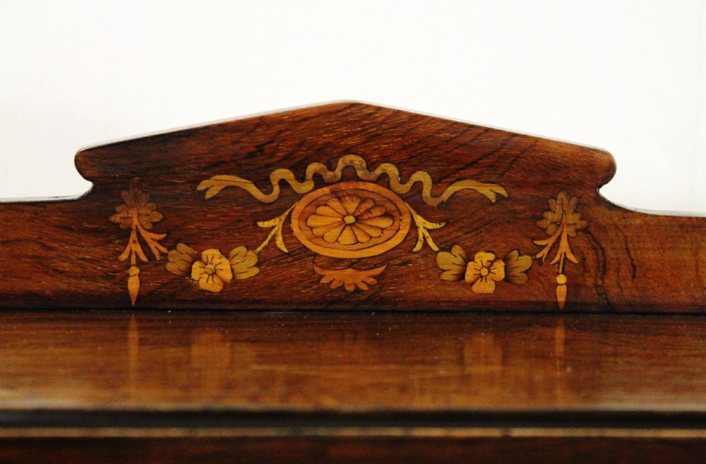 Edwardian Inlaid Rosewood Bonheur Du Jour View X
