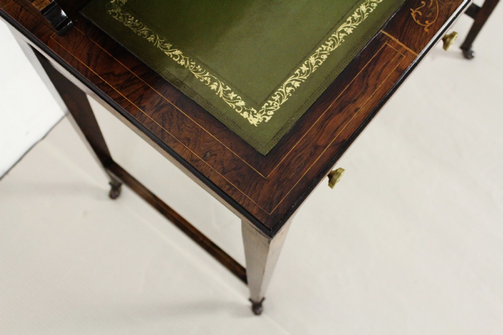 Edwardian Inlaid Rosewood Bonheur Du Jour View XI