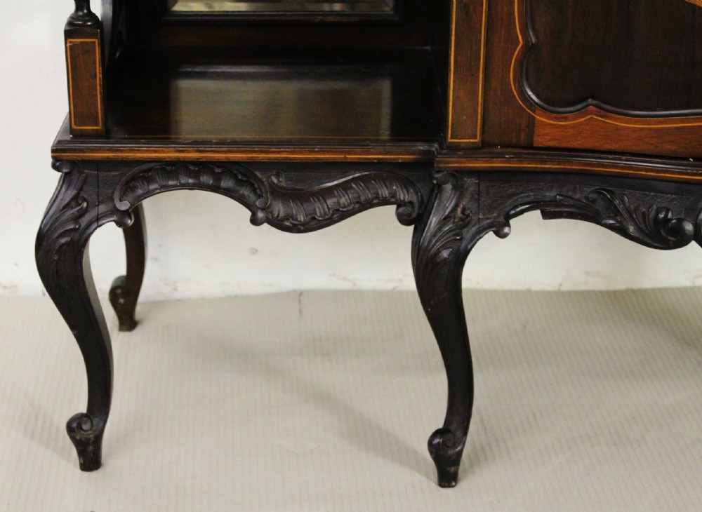 Victorian Inlaid Rosewood Parlour Cabinet View VIII