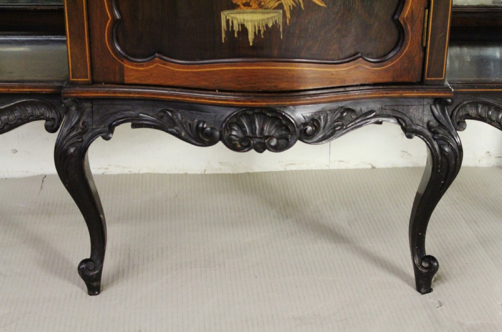 Victorian Inlaid Rosewood Parlour Cabinet View IX