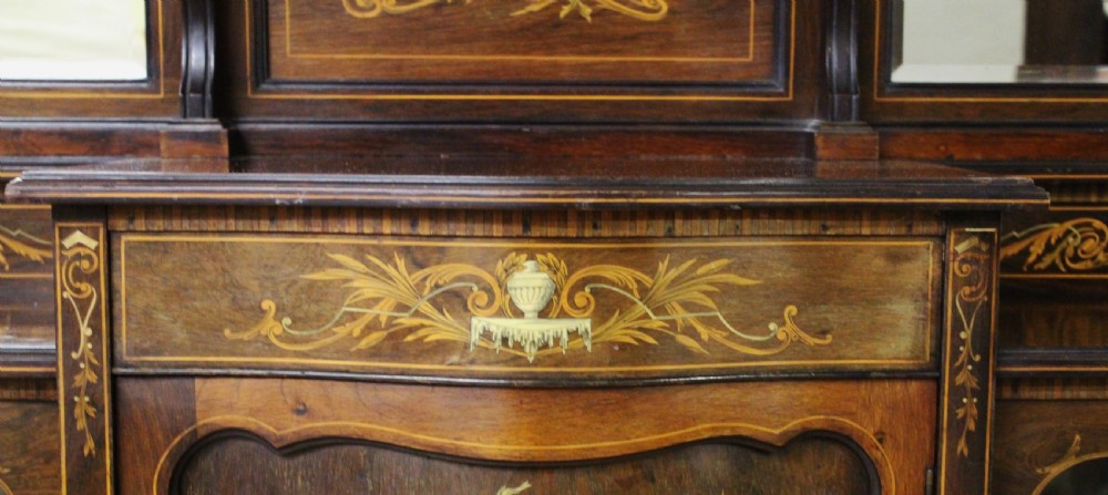 Victorian Inlaid Rosewood Parlour Cabinet View XI