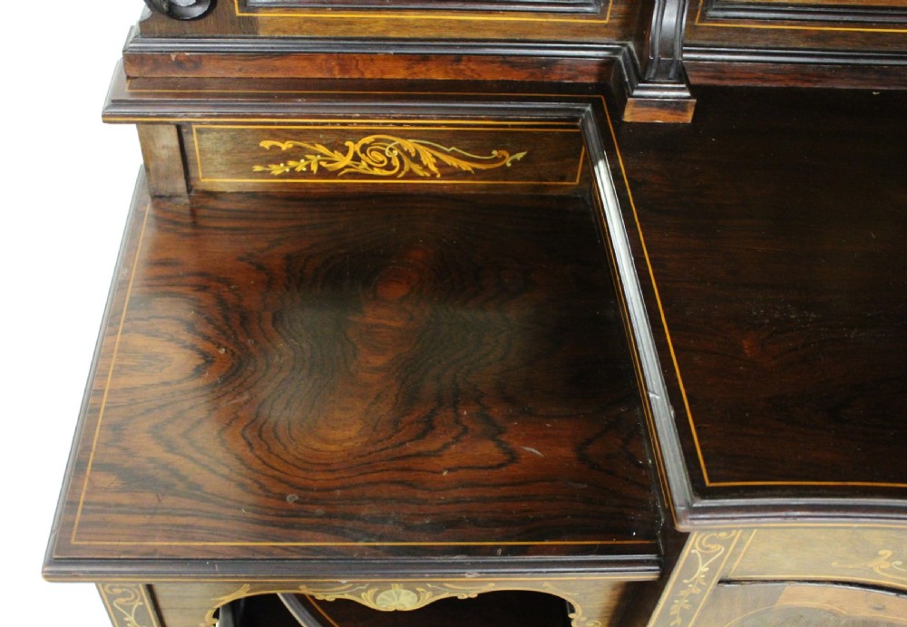 Victorian Inlaid Rosewood Parlour Cabinet View XXV
