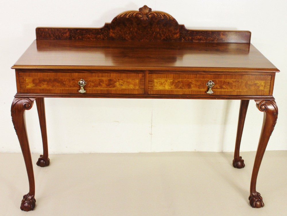 Burr Walnut Serving Table