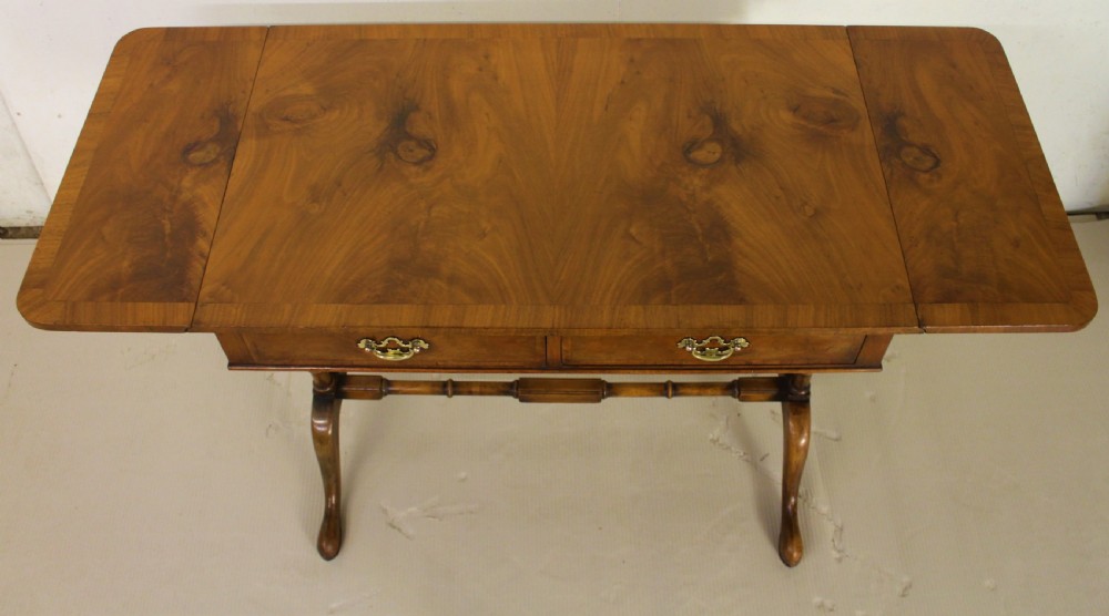 Burr Walnut Sofa Table View III