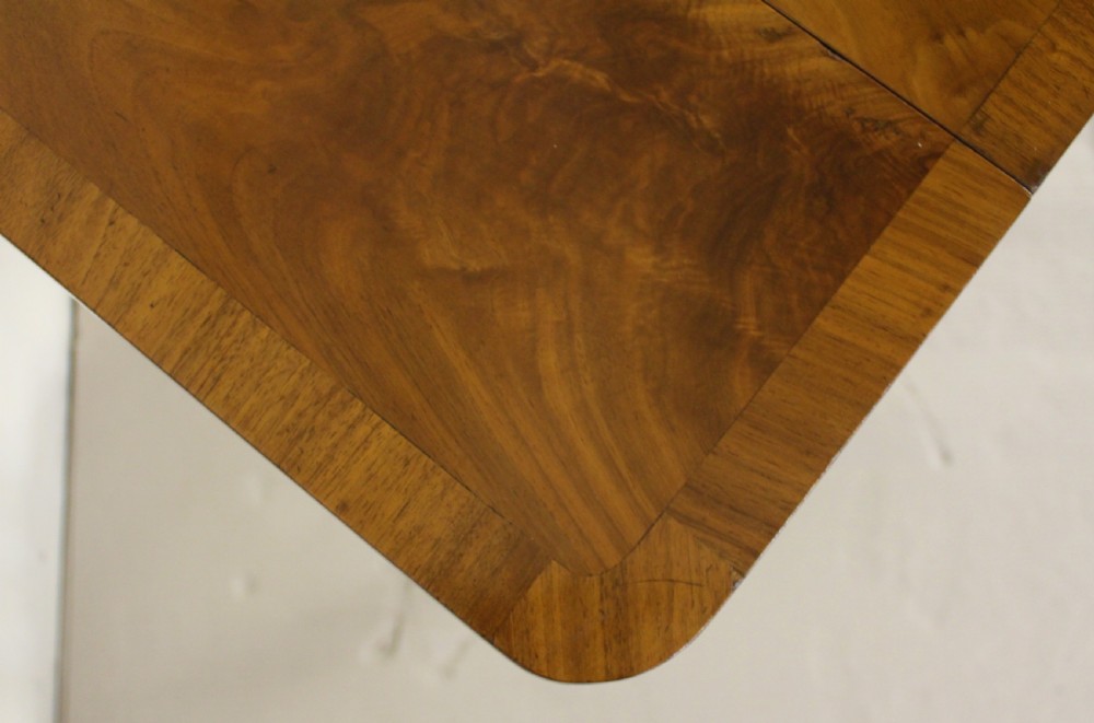 Burr Walnut Sofa Table View XII