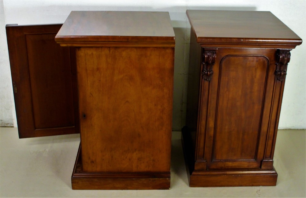 Pair of Early Victorian Mahogany Pedestal Cupboards View VI