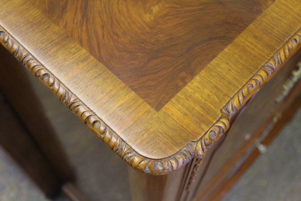 Burr Walnut Cocktail Cabinet View XV