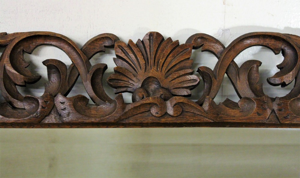 Large Carved Oak Mirror View IV