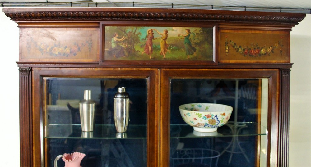 Neo Classical Mahogany Display Cabinet View XII