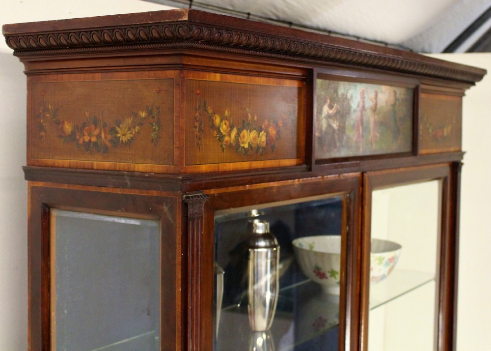 Neo Classical Mahogany Display Cabinet View XIV