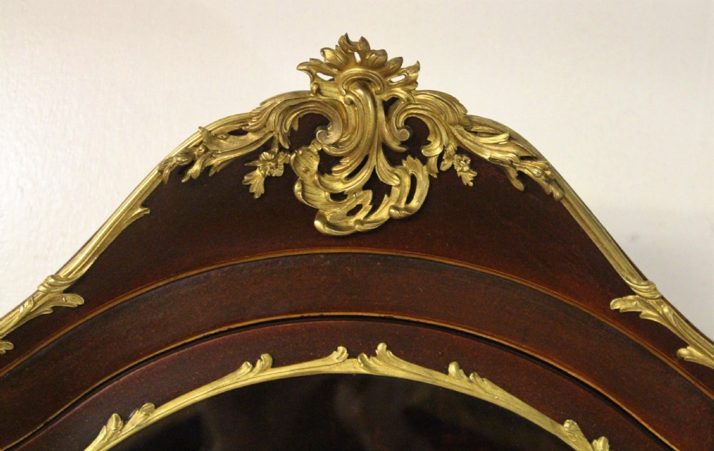 Ornate Vernis Martin Decorated Vitrine Bureau View XIV