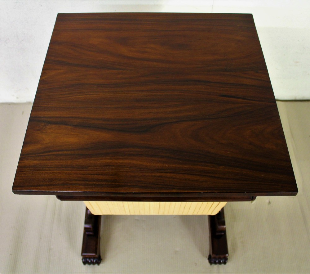 William IV Rosewood Sewing Table View IV