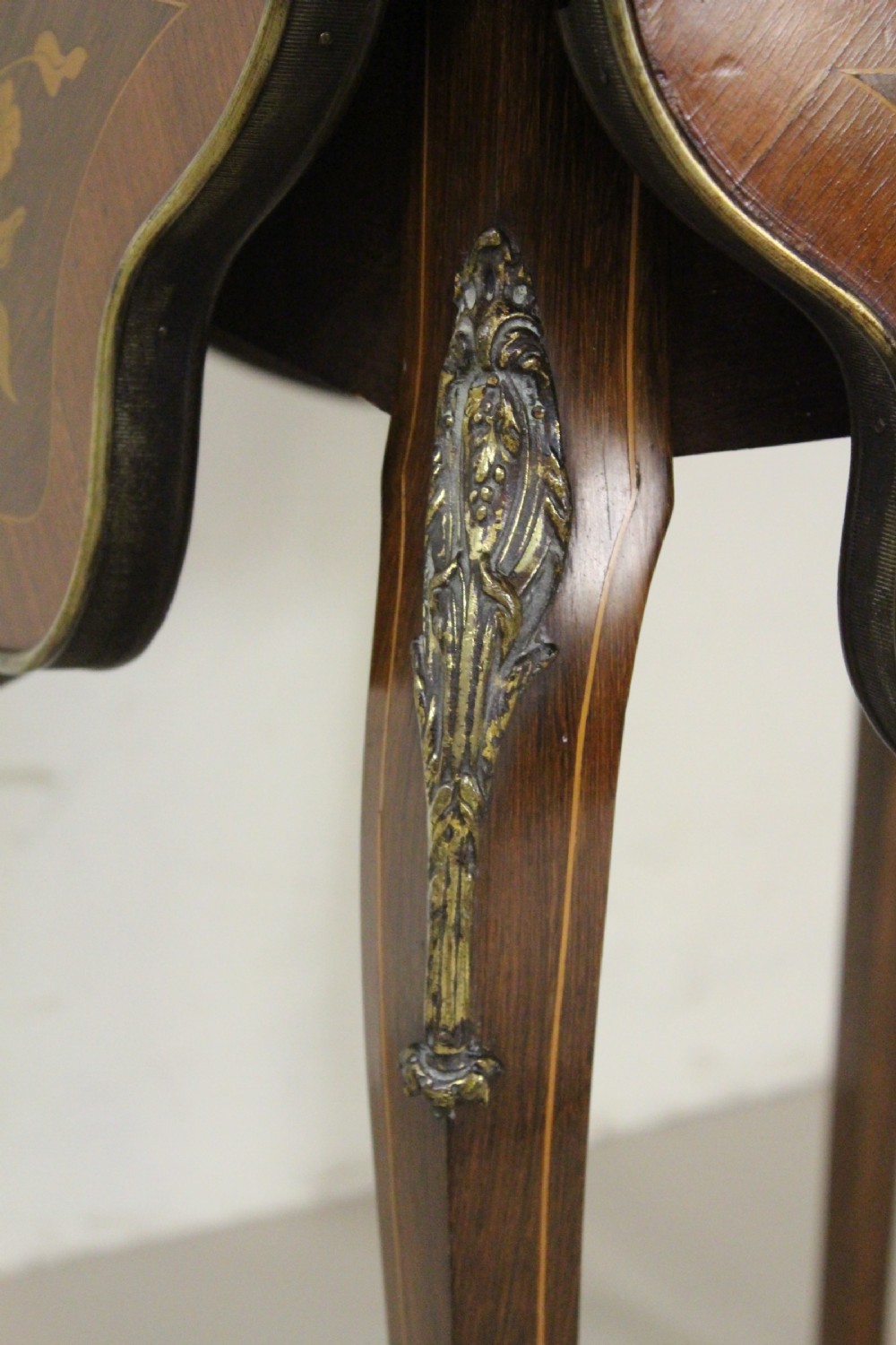 Marquetry Inlaid Flap Table View VII