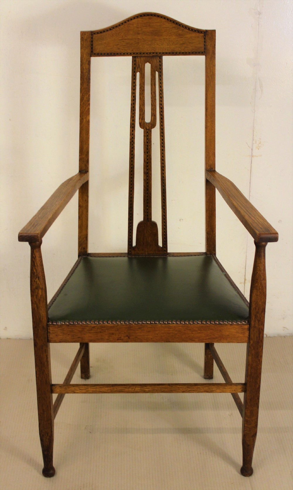 Arts and Crafts Oak Armchair