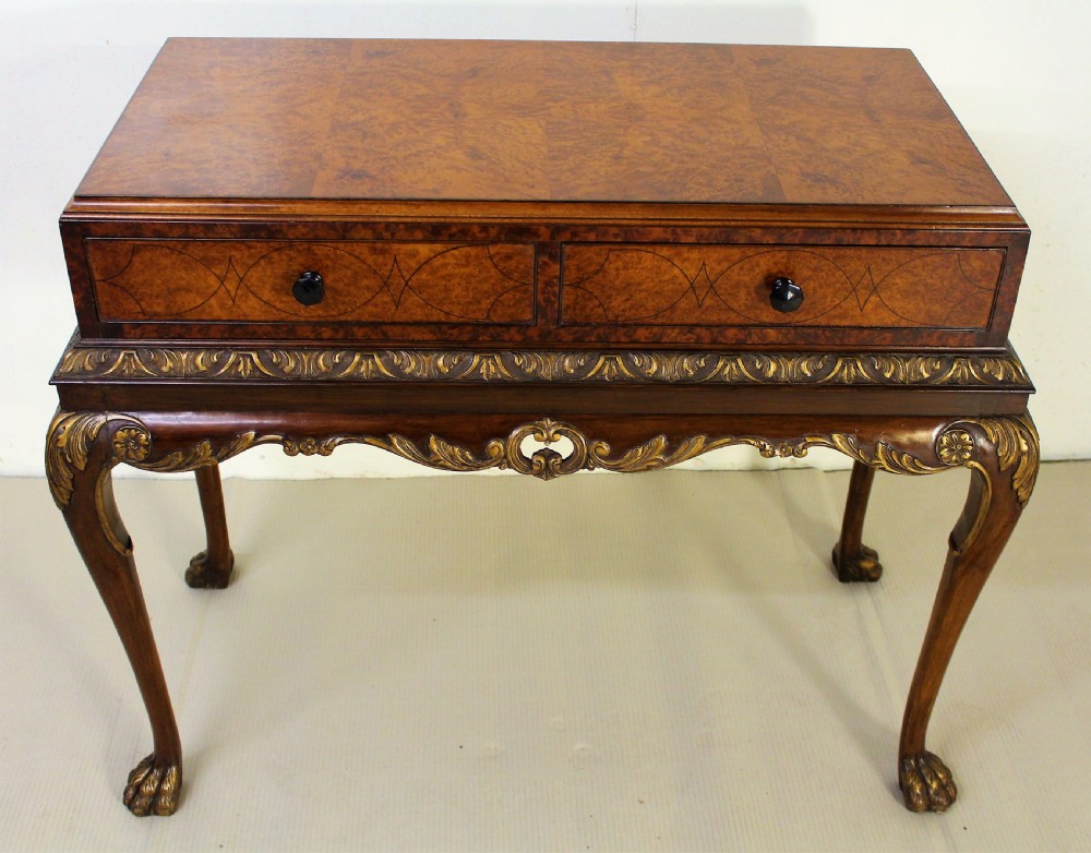 Burr Walnut Side Table