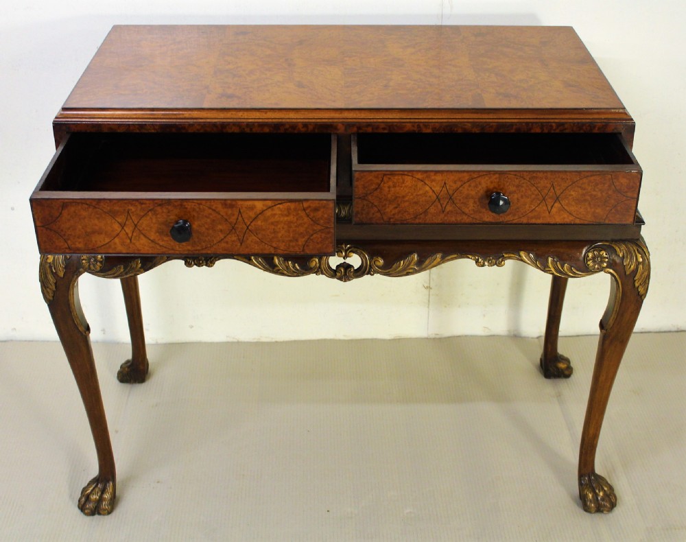 Burr Walnut Side Table View V
