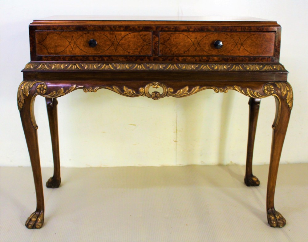 Burr Walnut Side Table View VII