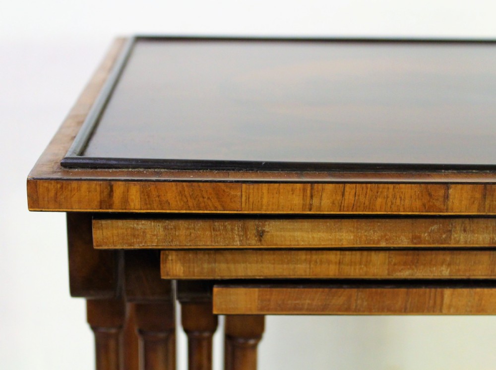 Edwardian Inlaid Mahogany Nest of 4 Tables View XIII