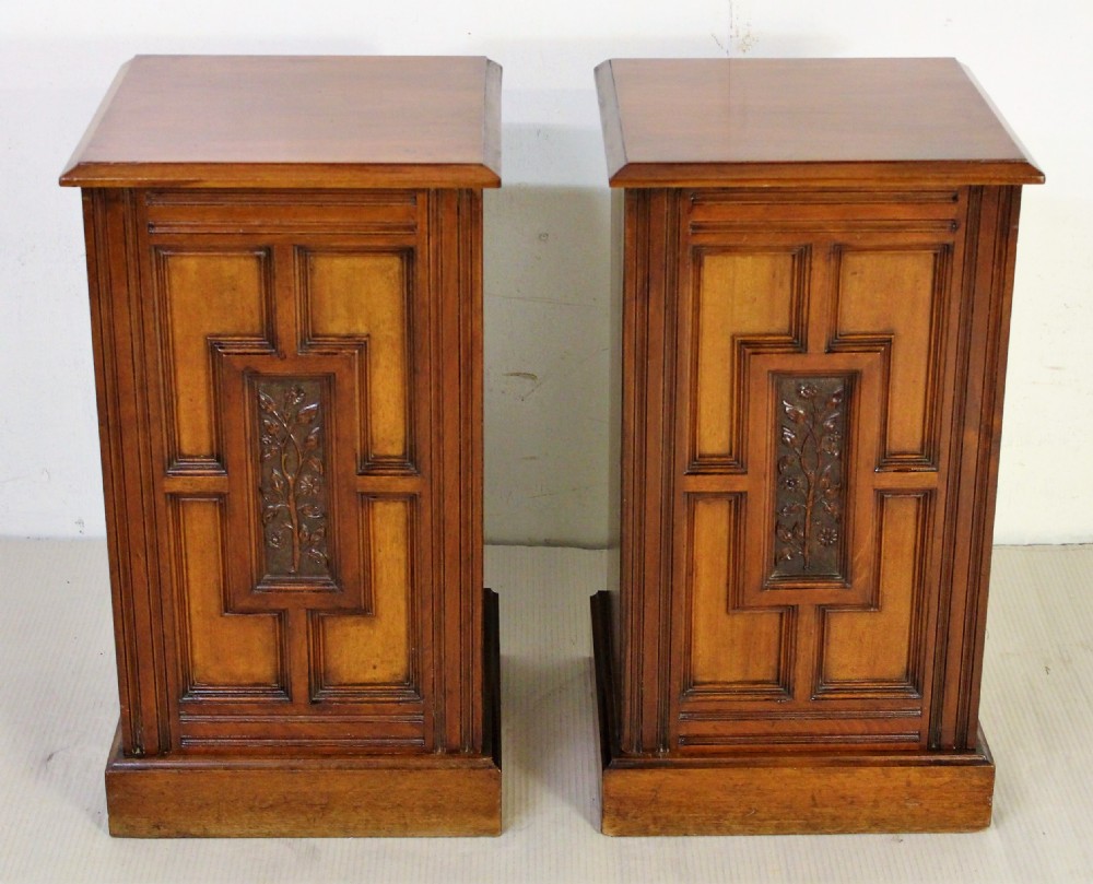 Pair of Victorian Bedside Cupboards by Maple and Co