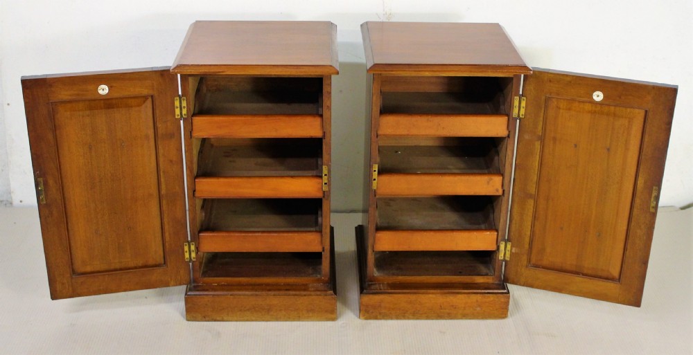 Pair of Victorian Bedside Cupboards by Maple and Co View II