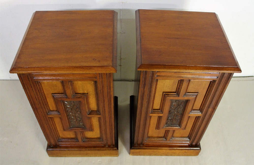 Pair of Victorian Bedside Cupboards by Maple and Co View V