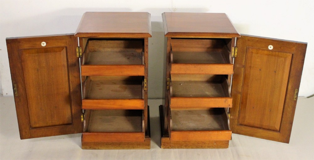 Pair of Victorian Bedside Cupboards by Maple and Co View VII