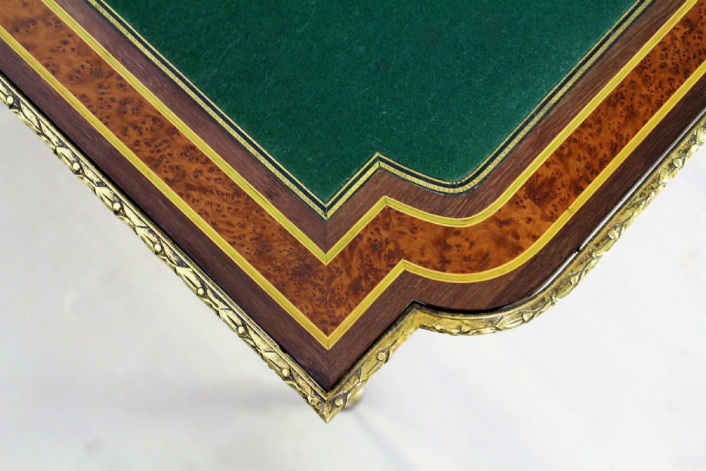 French Walnut Marquetry Inlaid Games Table View XXI
