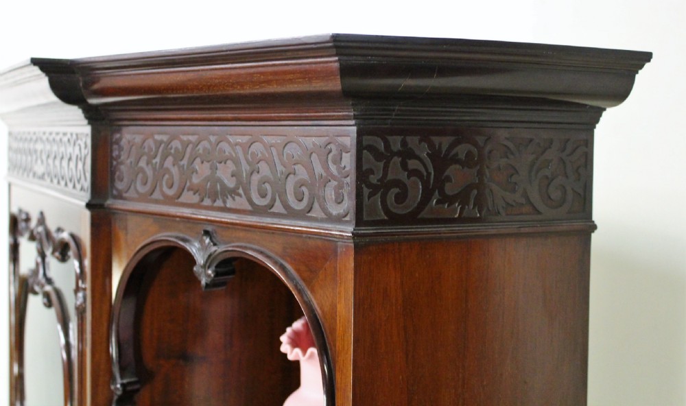 Late Victorian Mahogany Display Cabinet View V